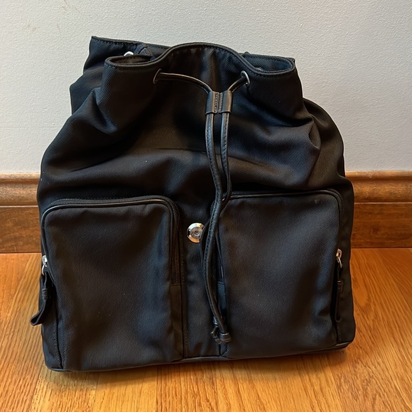 Coach Black Leather Nylon Mercer Backpack - Picture 5 of 13